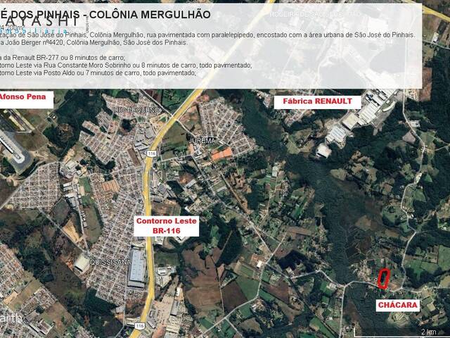 #08258 - Chácara para Venda em São José dos Pinhais - PR